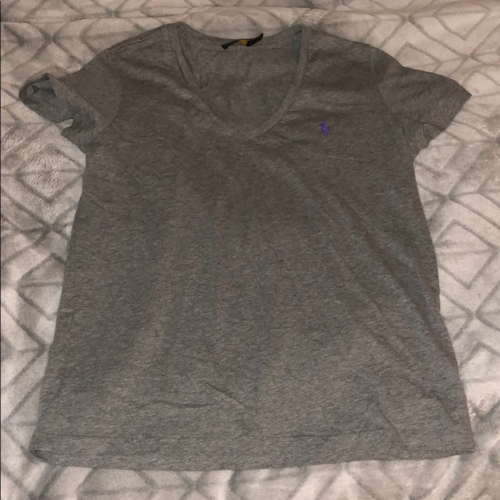 Polo Ralph Lauren Women’s Grey V-neck